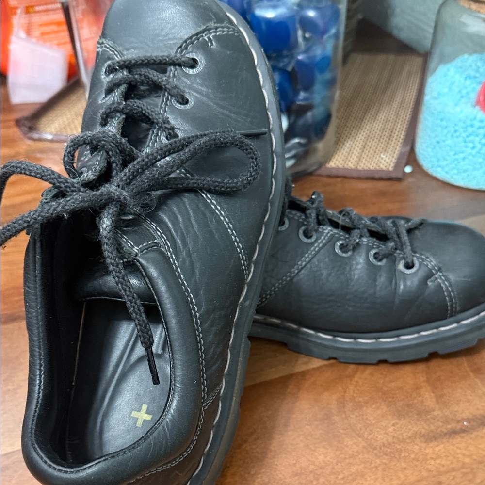 Dr. Martens Black Leather Derbys